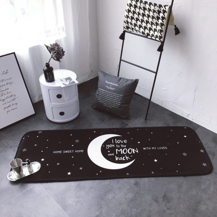 91家纺网 家纺一手货源 找家纺 昔可家纺 2017新款长条地垫Moon