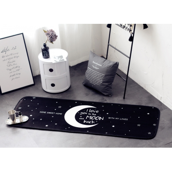 91家纺网 家纺一手货源 找家纺 昔可家纺 2017新款长条地垫Moon