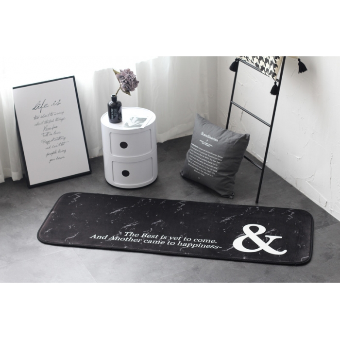 91家纺网 家纺一手货源 找家纺 昔可家纺 2017新款长条地垫大理石纹