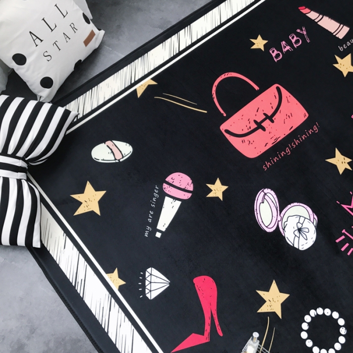 91家纺网 家纺一手货源 找家纺 昔可家纺 新款chic风大地垫彩妆