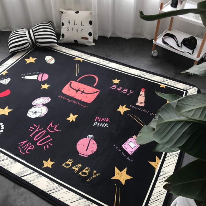 91家纺网 家纺一手货源 找家纺 昔可家纺 新款chic风大地垫彩妆