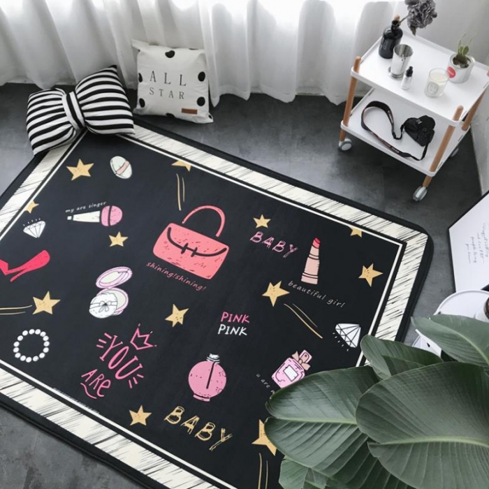 91家纺网 家纺一手货源 找家纺 昔可家纺 新款chic风大地垫彩妆