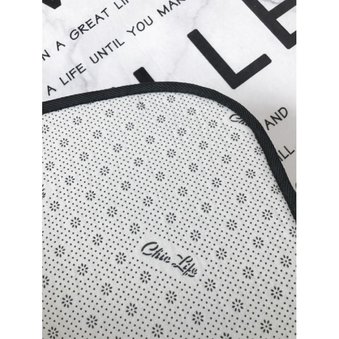 91家纺网 家纺一手货源 找家纺 昔可家纺 新款chic风大地垫大理石字母白