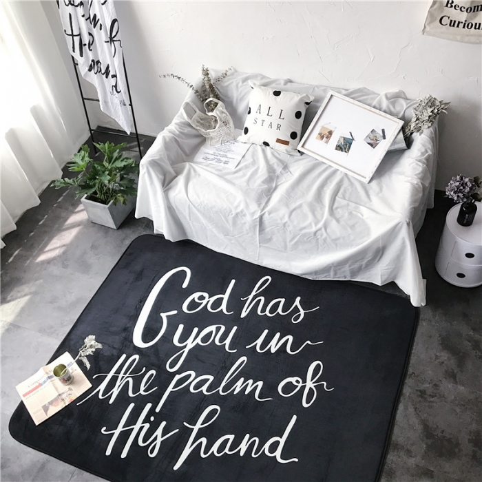 91家纺网 家纺一手货源 找家纺 昔可家纺 简约新款地垫 God