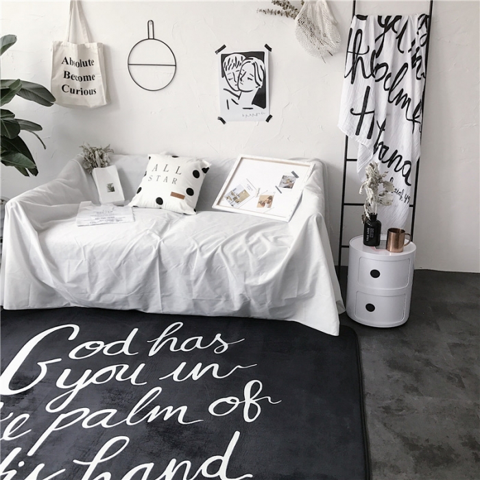 91家纺网 家纺一手货源 找家纺 昔可家纺 简约新款地垫 God