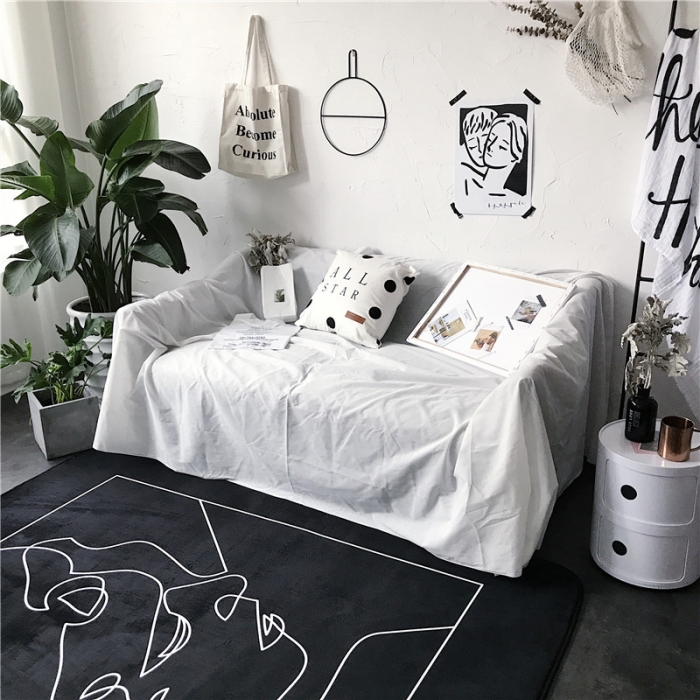 91家纺网 家纺一手货源 找家纺 昔可家纺 简约新款地垫 Kiss