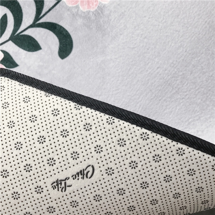 91家纺网 家纺一手货源 找家纺 昔可家纺 简约新款地垫  花与虎