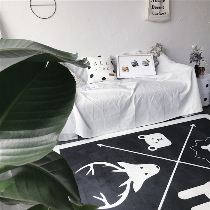 91家纺网 家纺一手货源 找家纺 昔可家纺 简约新款地垫 小动物