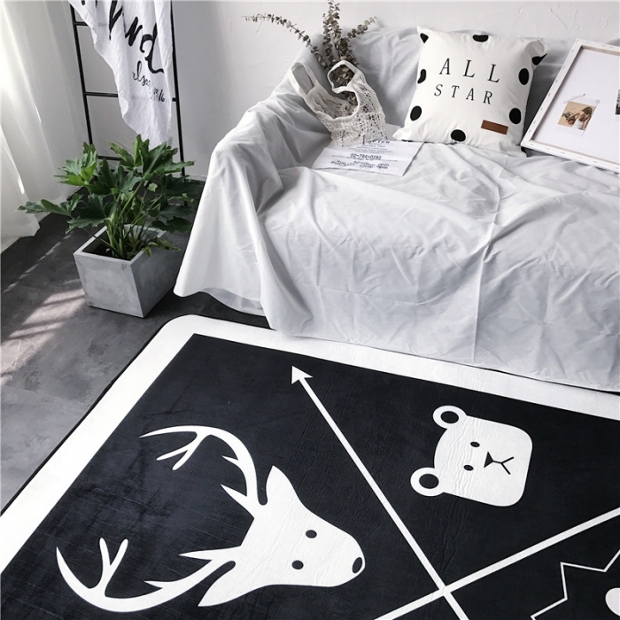 91家纺网 家纺一手货源 找家纺 昔可家纺 简约新款地垫 小动物