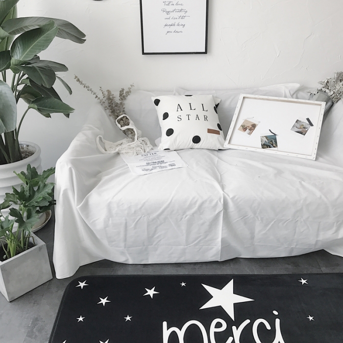 91家纺网 家纺一手货源 找家纺 昔可家纺 8月份新款长条地垫merci星星