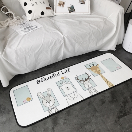 91家纺网 家纺一手货源 找家纺 昔可家纺 8月份新款长条地垫动物相框