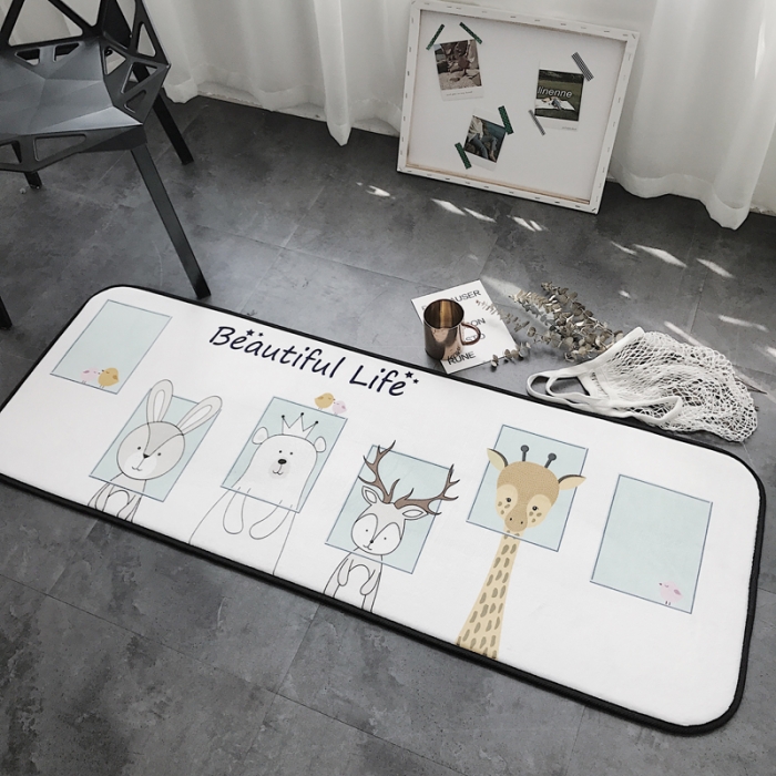 91家纺网 家纺一手货源 找家纺 昔可家纺 8月份新款长条地垫动物相框