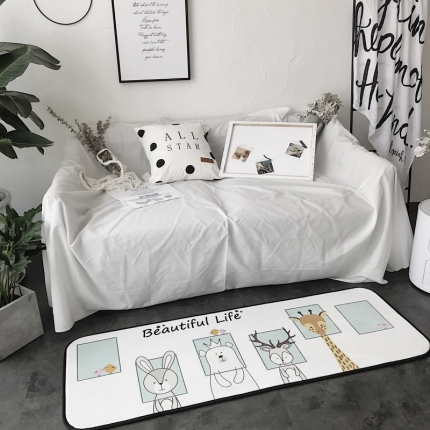 昔可家纺 8月份新款长条地垫动物相框