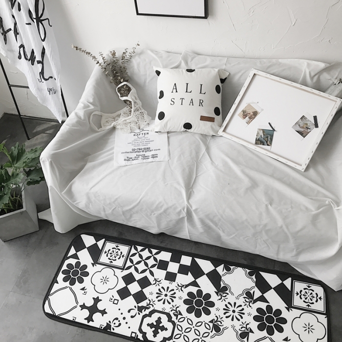 91家纺网 家纺一手货源 找家纺 昔可家纺 8月份新款长条地垫拼接砖块