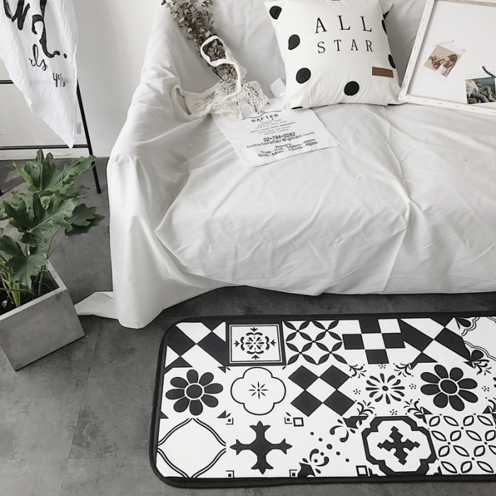 91家纺网 家纺一手货源 找家纺 昔可家纺 8月份新款长条地垫拼接砖块