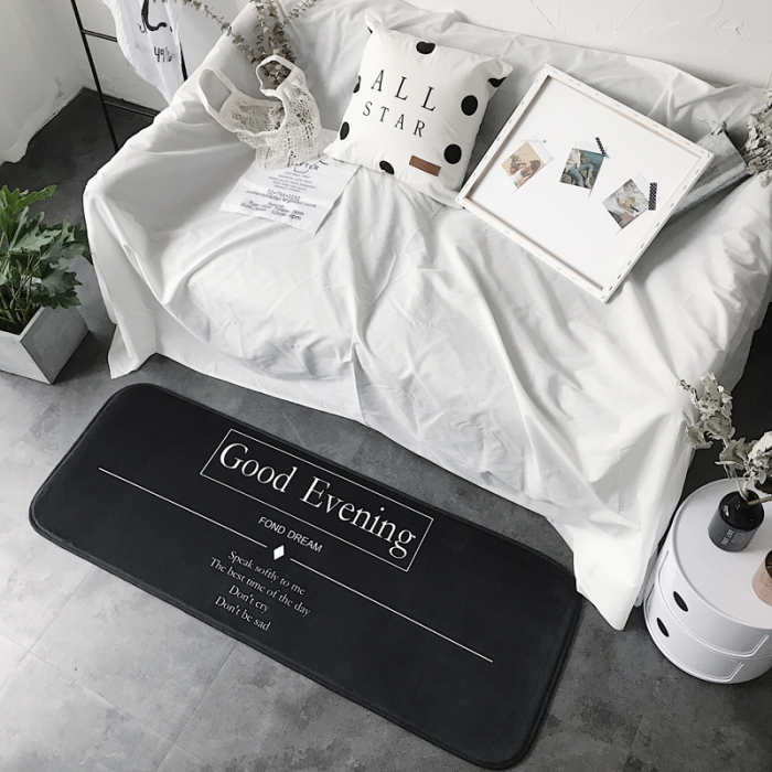 91家纺网 家纺一手货源 找家纺 昔可家纺 8月份新款长条地垫晚安