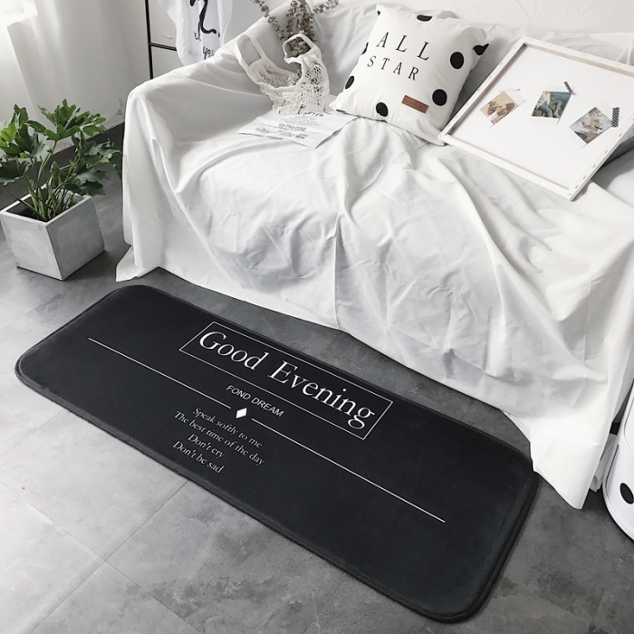 91家纺网 家纺一手货源 找家纺 昔可家纺 8月份新款长条地垫晚安