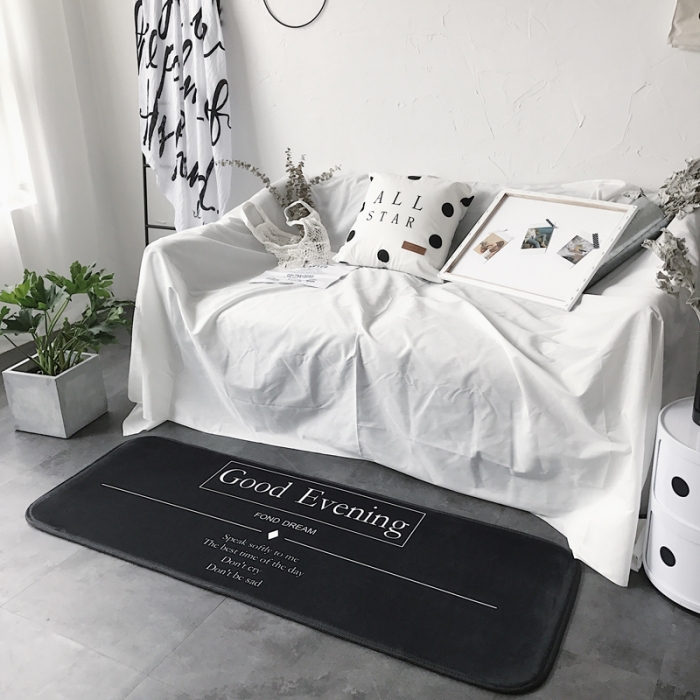 91家纺网 家纺一手货源 找家纺 昔可家纺 8月份新款长条地垫晚安