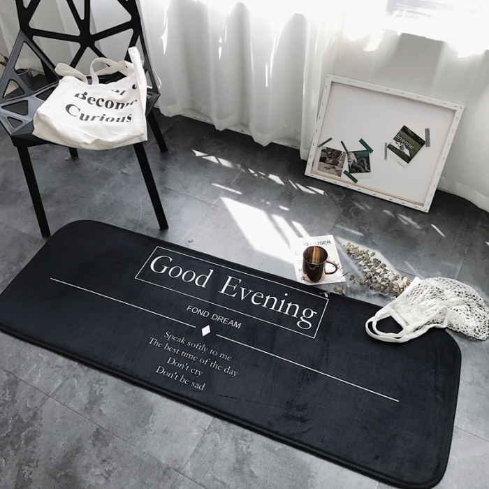 91家纺网 家纺一手货源 找家纺 昔可家纺 8月份新款长条地垫晚安