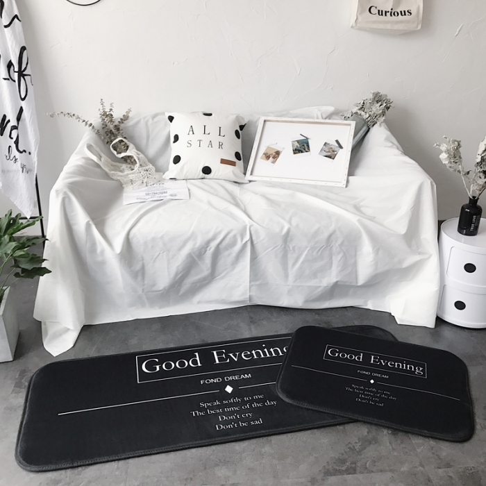 91家纺网 家纺一手货源 找家纺 昔可家纺 8月份新款长条地垫晚安