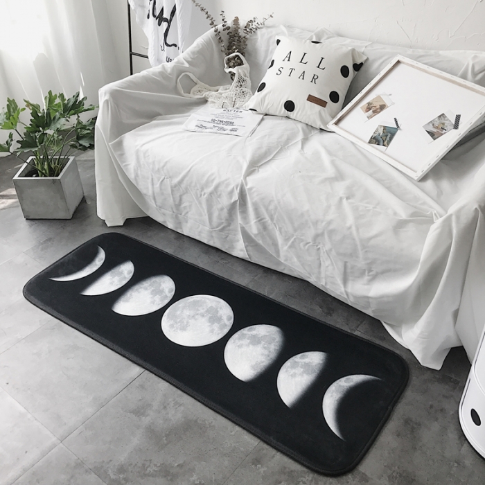 91家纺网 家纺一手货源 找家纺 昔可家纺 8月份新款长条地垫月球