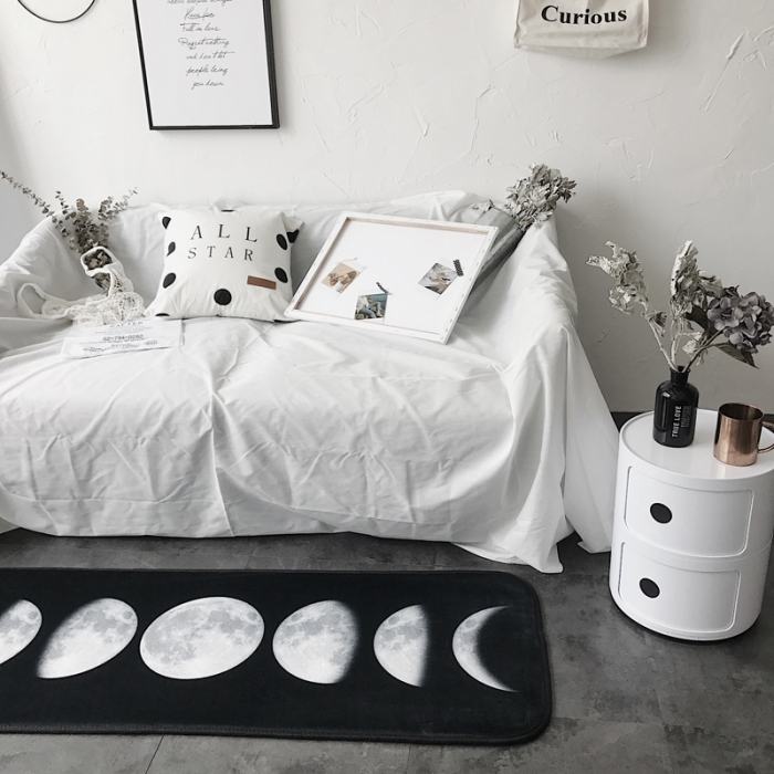 91家纺网 家纺一手货源 找家纺 昔可家纺 8月份新款长条地垫月球