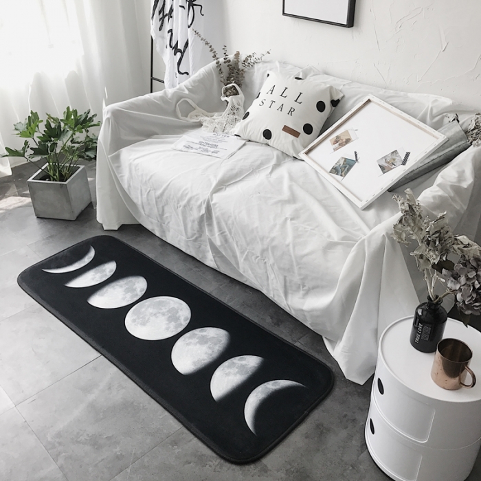 91家纺网 家纺一手货源 找家纺 昔可家纺 8月份新款长条地垫月球