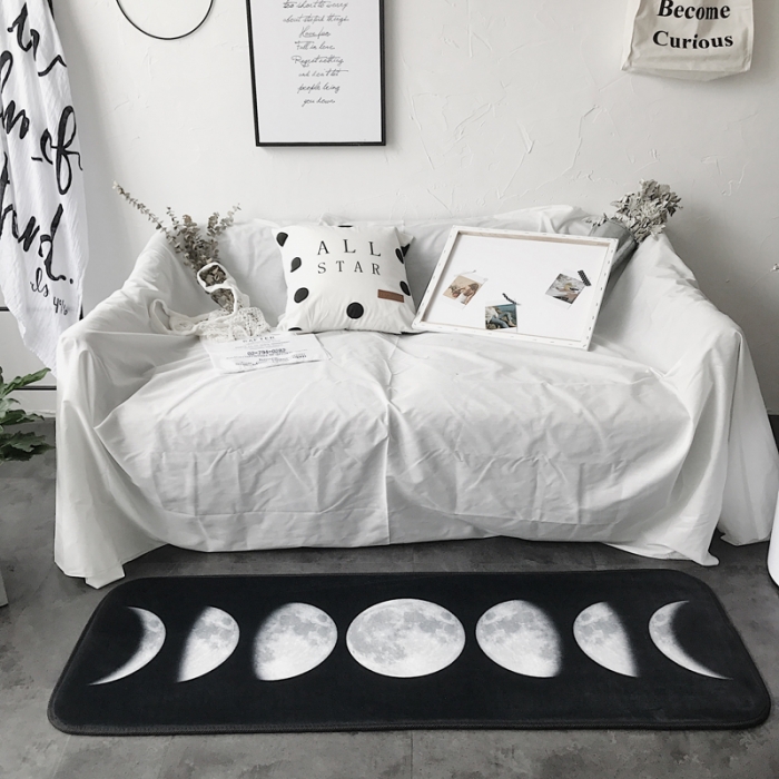 91家纺网 家纺一手货源 找家纺 昔可家纺 8月份新款长条地垫月球