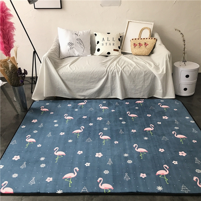 91家纺网 家纺一手货源 找家纺 昔可家纺 圣诞火鸟系列地垫