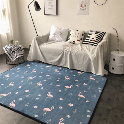 91家纺网 家纺一手货源 找家纺 昔可家纺 圣诞火鸟系列地垫