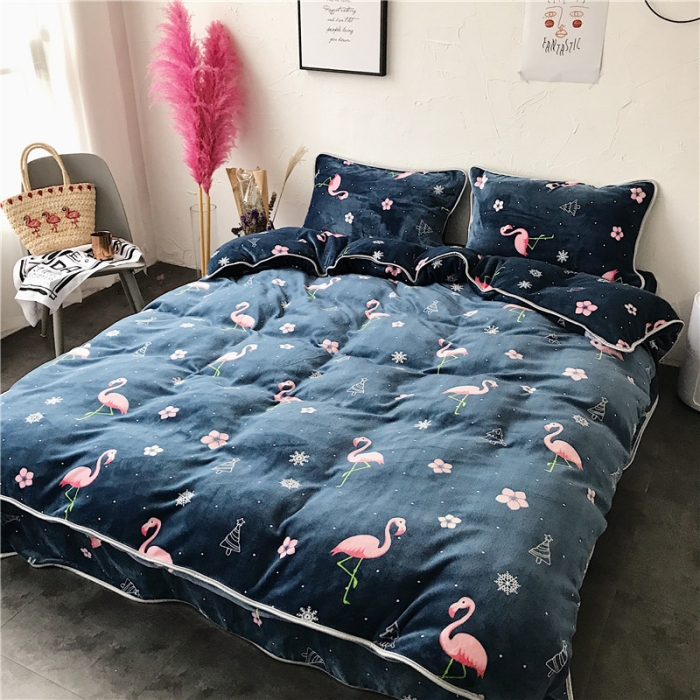 91家纺网 家纺一手货源 找家纺 昔可家纺 圣诞火鸟系列四件套