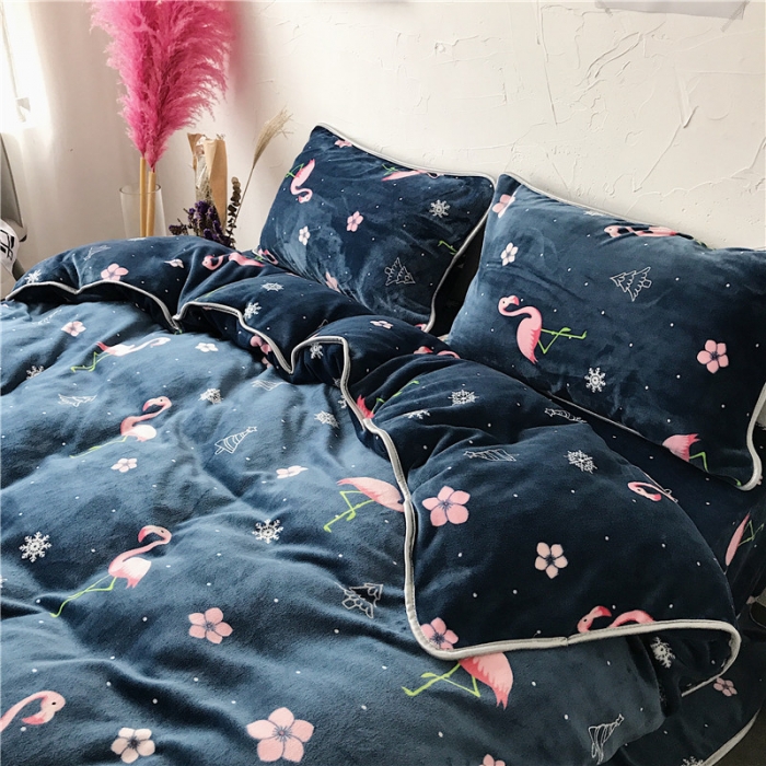 91家纺网 家纺一手货源 找家纺 昔可家纺 圣诞火鸟系列四件套