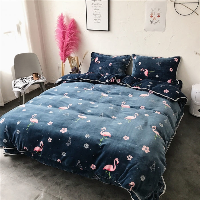 91家纺网 家纺一手货源 找家纺 昔可家纺 圣诞火鸟系列四件套