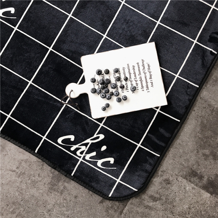 91家纺网 家纺一手货源 找家纺 昔可家纺 9月份新花色地垫 格子chic