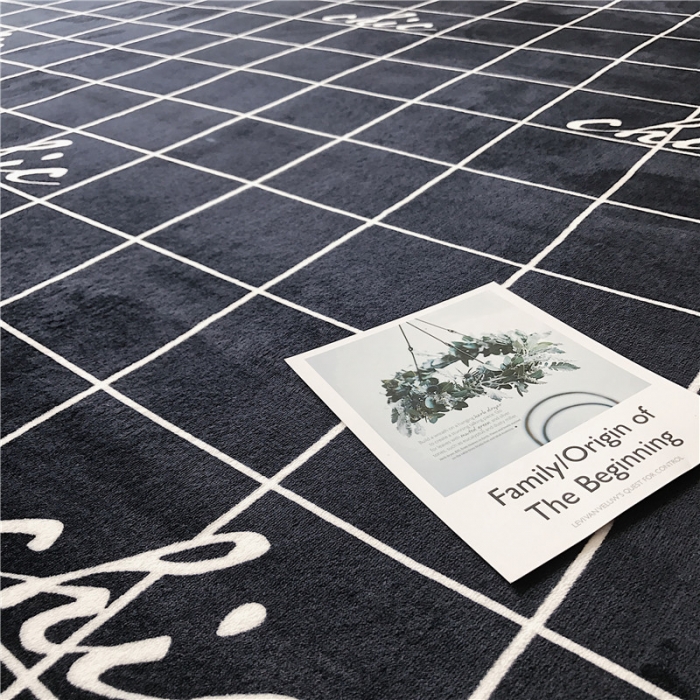 91家纺网 家纺一手货源 找家纺 昔可家纺 9月份新花色地垫 格子chic