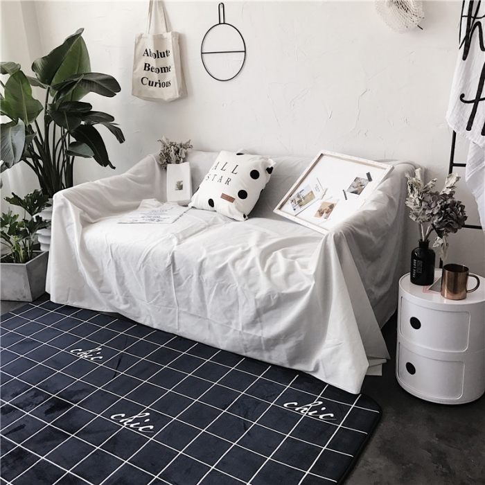 91家纺网 家纺一手货源 找家纺 昔可家纺 9月份新花色地垫 格子chic