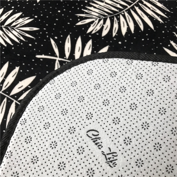 91家纺网 家纺一手货源 找家纺 昔可家纺 9月份新花色地垫 网红叶子