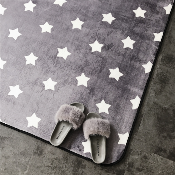 91家纺网 家纺一手货源 找家纺 昔可家纺 9月份新花色地垫 小星星