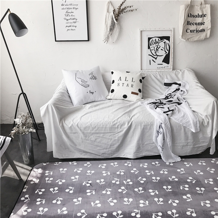 91家纺网 家纺一手货源 找家纺 昔可家纺 9月份新花色地垫 小樱桃