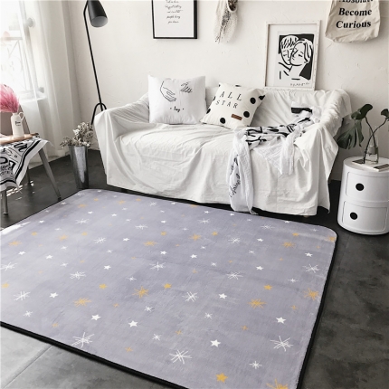 昔可家纺 9月份新花色地垫 星辰