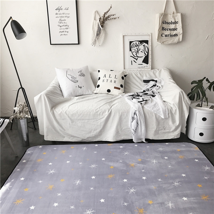 91家纺网 家纺一手货源 找家纺 昔可家纺 9月份新花色地垫 星辰