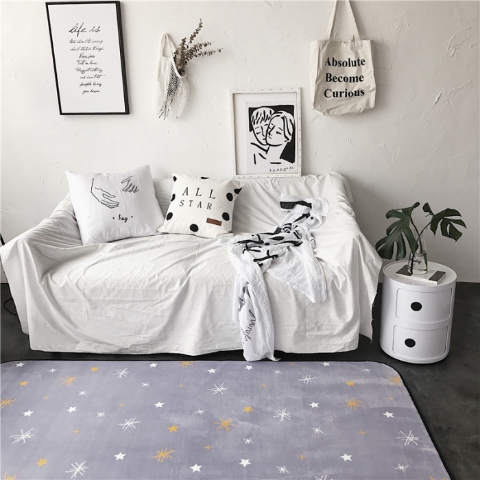 91家纺网 家纺一手货源 找家纺 昔可家纺 9月份新花色地垫 星辰