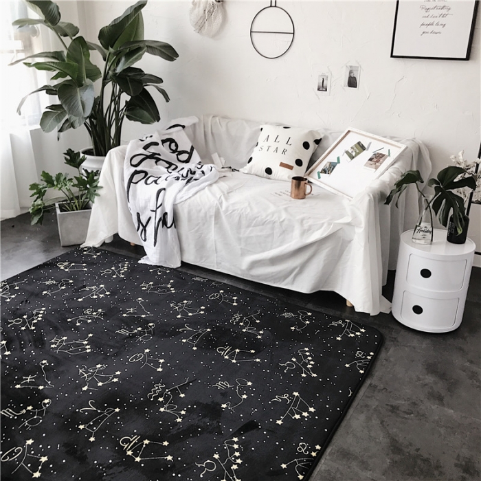 91家纺网 家纺一手货源 找家纺 昔可家纺 9月份新花色地垫 星座