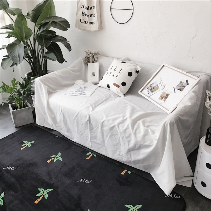 91家纺网 家纺一手货源 找家纺 昔可家纺 9月份新花色地垫 椰树