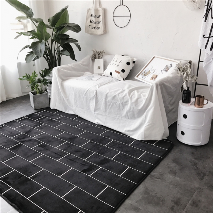 91家纺网 家纺一手货源 找家纺 昔可家纺 9月份新花色地垫 砖块