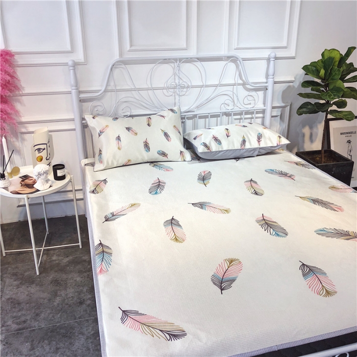 91家纺网 家纺一手货源 找家纺 （总）昔可家纺 爆款冰丝席简约系列