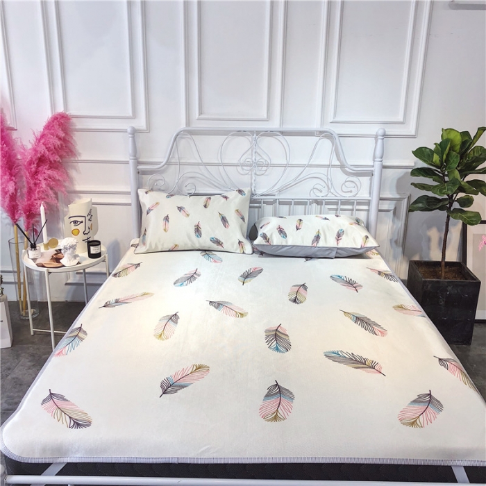 91家纺网 家纺一手货源 找家纺 （总）昔可家纺 爆款冰丝席简约系列