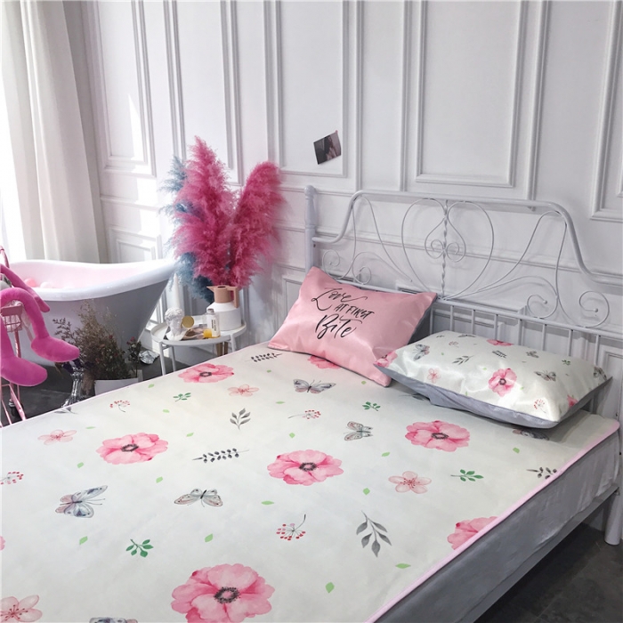 91家纺网 家纺一手货源 找家纺 （总）昔可家纺 爆款冰丝席绿植花卉系列