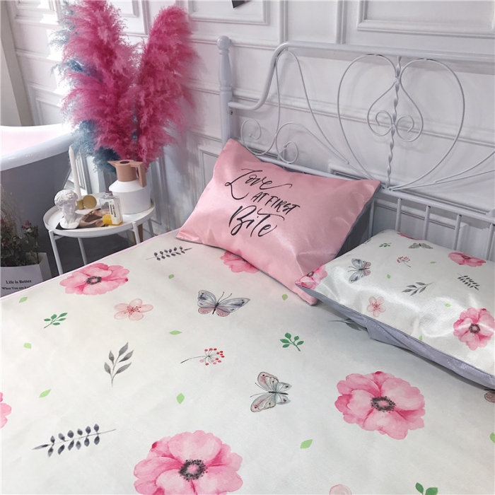 91家纺网 家纺一手货源 找家纺 （总）昔可家纺 爆款冰丝席绿植花卉系列