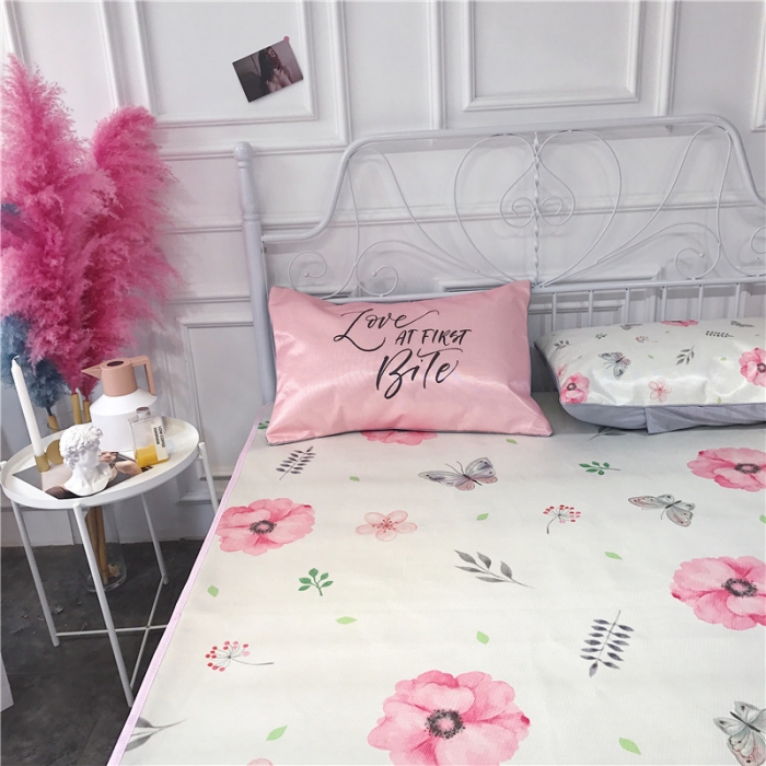 91家纺网 家纺一手货源 找家纺 （总）昔可家纺 爆款冰丝席绿植花卉系列